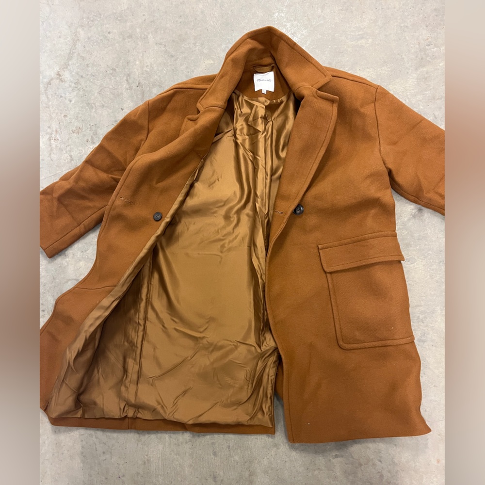 Averdon Coat in Insuluxe Fabric Size XL in Dried Cedar Melange color - Picture 4 of 6